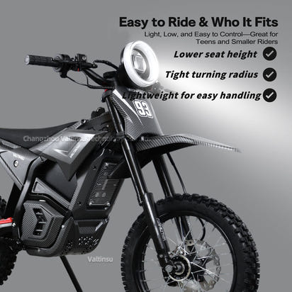Valtinsu EM5 Electric Dirtbike 2500 Watt Peak Power 48 Volt