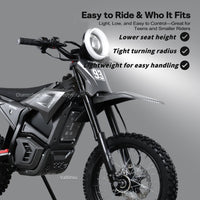 Valtinsu EM5 Electric Dirtbike 2500 Watt Peak Power 48 Volt
